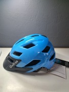 Kask rowerowy /deskorolkowy/regulowany.Kolor niebieski.Konstrukcja In-Mold