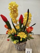 Stroik wiosenny, rękodzieło, florystyka 