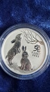 Rok krolika 2oz srebro 999.9 Oryginał w kapslu ochronnym 