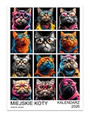 Kalendarz 2026 Miejskie Koty 15x21 cm