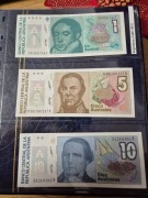 Argentyna. Komplet UNC. P-323 do P-330