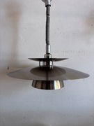 Duńska lampa srebrna retro prl space Age
