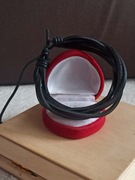 Czarna męska bransoletka z eko skóry regulacja regulowana bransoletka