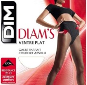 Damskie Rajstopy DIM DIAM'S Płaski Brzuch Półkryjące Czarny 25D 3