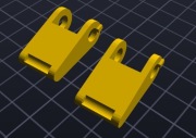 Nóżki do klawiatury 2 szt. IBM Model M wydruk 3d 