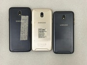 zestaw trzech telefonów Samsung Galaxy