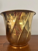 Osłonka, doniczka. Mosiądz. Antyk, vintage, stara. 