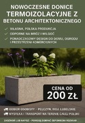 Donice termoizolacyjne z betonu architektonicznego  50x50x55
