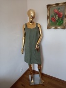 Piękna letnia Sukienka BPC Bonprix Collection XL khaki 97% Bawełna j.nowa