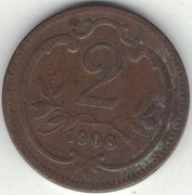 Austria 2 heller 1908 - 19 mm - nr 3