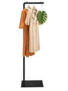 Stojak Wieszak Na Ubrania Marmurowa Podstawa CZARNY