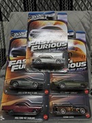 Zestaw Hot Wheels Fast Furious Villains 5 sztuk