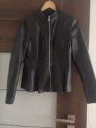Czarna skórzana kurtka ramoneska rozmiar M