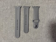 Oryginalny Pasek Sportowy Apple Watch 42mm 44mm 45mm Grafitowy KOMPLET