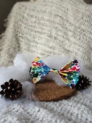 Muszka dla psa kota kokardka do obroży na gumce serduszka kolorowe