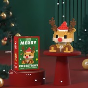 Klocki Świąteczne do składania Renifer