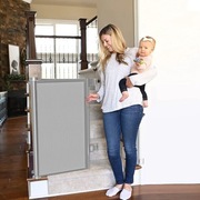 Bramka Zabezpieczająca 0-150 Cm Wysokość 86 Cm Bramka Wysuwana Szara