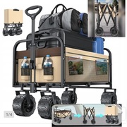 Składany Wózek Ręczny transportowy plażowy ogrodowy beżowy Kesser