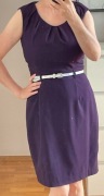 RESERVED SUKIENKA rozm. 40, fioletowa, ołówkowy krój + pasek gratis