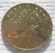Polska zł 2 złote 2005 MW Y# 565 25. rocznica utworzenia NSZZ Solidarność