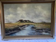 Obraz olejny "Pejzaż wiejski"