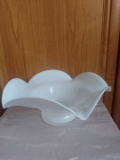 Patera misa Silesia rustica Fiedorowicz białe szkło