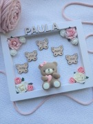 Metryczka upominek na chrzest prezent na roczek metryka urodzenia