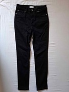 Jeansy czarne, zwężane, stretch.