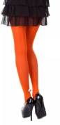 NEONOWE POMARAŃCZOWE RAJSTOPY KRYJĄCE STRÓJ PRZEBRANIE nylon