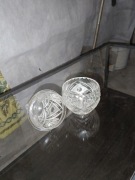 Kryształowa gruszka na cukierki z pokrywą 