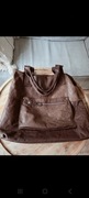 Brązowa torebka skórzana aura