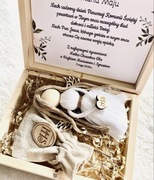 Pudełko drewniane pamiątka Aniołek