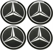 MERCEDES EMBLEMATY NAKLEJKI KOŁPAKI FELGI 70 mm