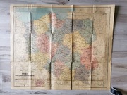 Stara mapa Polska Rzeczpospolita Ludowa 1956 r