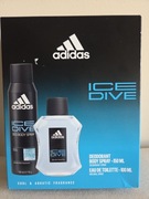 Adidas Ice Dive dezodorant body spray 150 ml i woda toaletowa 100 ml nowy