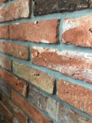 Płytki ze starej cegły , lico, środki.