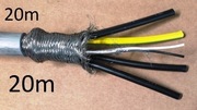 PRZEWÓD 4X10EKRANOWANY 4X 10mm2 + 2X 1mm2 20m LINKA KABEL FALOWNIKA