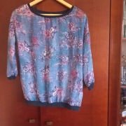Niebieska bluzka transparentna 36 S/M Bereshka.
