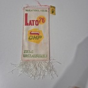 Proporczyk Lato 1976 Koszalin + przypinka 