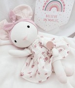 Lalka Myszka rękodzieło eco zabawka prezent Uszyte Uszate