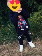 Komplet handmade miś , lampas 