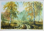 Oryginalna akwarela - pejzaż 