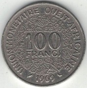 Afryka Zachodnia (BCEAO) 100 franków 1969 - 26 mm - nr 2