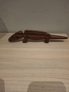 Figurka krokodylek  z drewna 