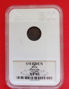 Szwecja, Riga, Christiana, Szeląg 1645r. Grading XF40 !!!