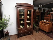 Śliczna dębowa witrynka biblioteczka secesja 700/2025