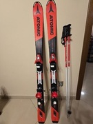 Narty ATOMIC J2 130 cm wraz z kijami 105 cm