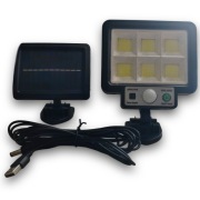 Lampa solarna 72 LED z panelem i pilotem IP64 czujnik ruchu