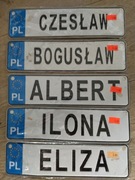 Tablica rejestracyjna mala