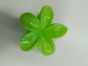 Klamra spinka do włosów kwiat zielona 